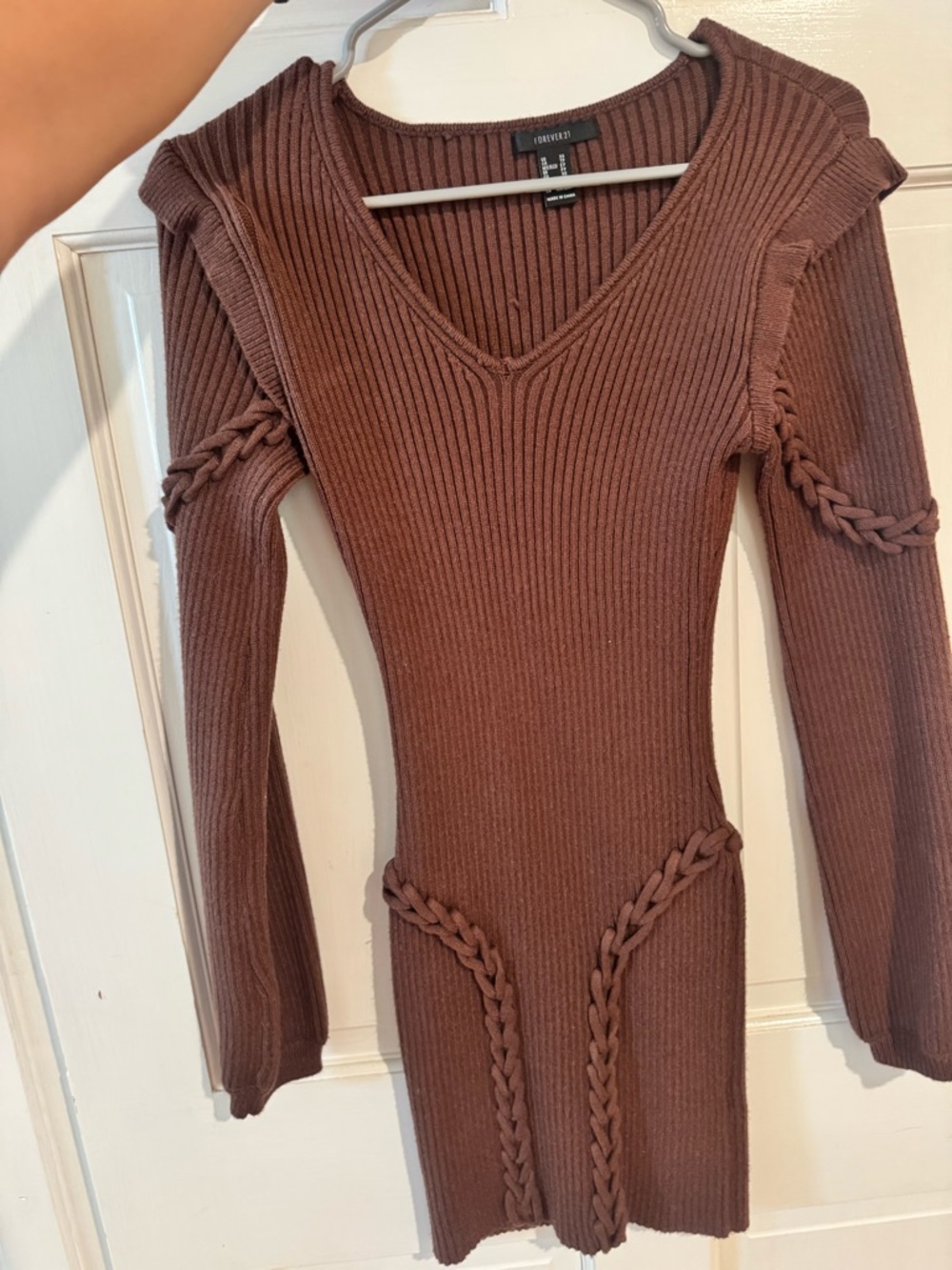 Chocolate Brown Sweater Dress